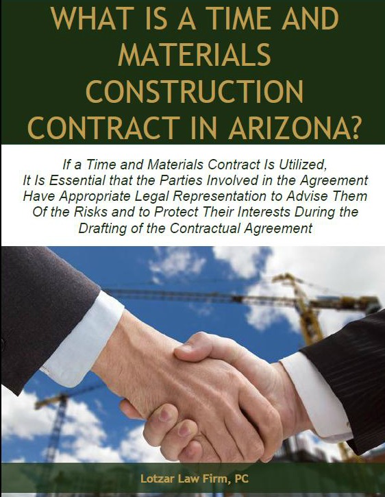 What is a Time and Materials Construction Contract in Arizona